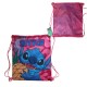 Sacca Borsone di Stitch Rosa Disney Borsa Tempo Libero Scuola Palestra 38X29cm Bambini