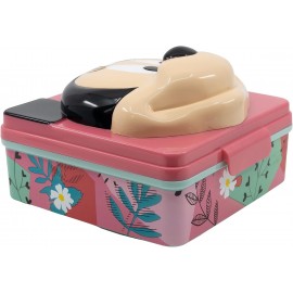 PORTAMERENDA MINNIE IN 3D CON COPERCHIO DISNEY PORTA PRANZO SCUOLA TEMPO LIBERO BAMBINI