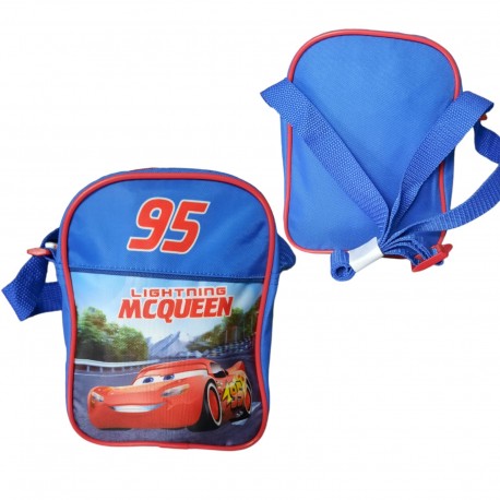 Borsa Passeggio Disney Cars Saetta Mcqueen con tracolla regolabile Idea Regalo Bambino 20x16cm