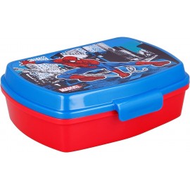 Portamerenda Spiderman Scatola Box Colazione Porta Merenda Pranzo Scuola Asilo Materna Marvel 17x14 x6 Cm