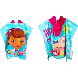 PONCHO MARE PRINCIPESSE DISNEY CENERENTOLA ARIEL ASCIUGAMANO ACCAPPATOIO MICROCOTONE CM110X55 100%PL