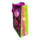Buste Regalo in carta Rigida con Cuore in 3D e Chiudipacco 23X18 Cm Shoppers con Cuori Glitter