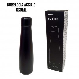 Borraccia Bottiglia Termica Alluminio 630 ML Scuola Sport Viaggio Palestra Allenamento Uomo Donna Bambini