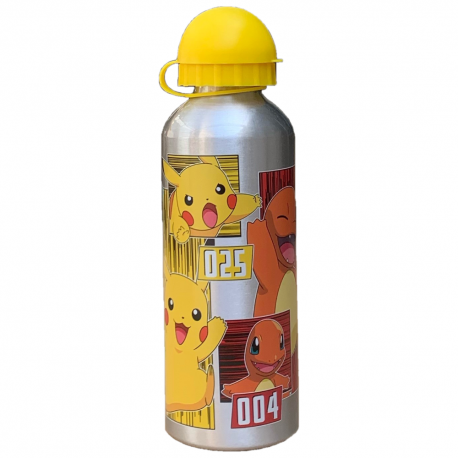 BORRACCIA TERMICA IN ALLUMINIO POKEMON PIKACHU CON BECCUCCIO E COPERCHIO 500 ML BAMBINI