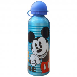 Borraccia in Alluminio Mickey Mouse Disney - Topolino con Beccuccio e Coperchio (500 ml) per Bambini"