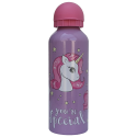 Borraccia con Beccuccio - in ALLUMINIO UNICORNO DISNEY  400ML BOTTIGLIA BAMBINA