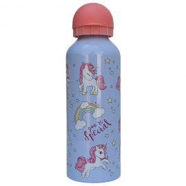 Borraccia con Beccuccio - in ALLUMINIO UNICORNO DISNEY  400ML BOTTIGLIA BAMBINA