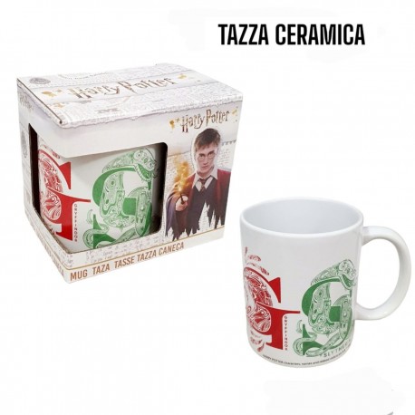 TAZZA MUG HARRY POTTER HOGWARTS IN CERAMICA 310 ML IN CONFEZIONE IDEA REGALO BAMBINI