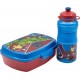 Set Borraccia da 400 ml e Sandwich Box Porta merenda per bambini in plastica Avengers Marvel