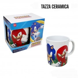 TAZZA CERAMICA SONIC DISNEY MUG COLAZIONE BAMBINI 330 ML  SCUOLA E TEMPO LIBERO