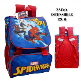 Zaino Estensibile Marvel Spiderman Scuola Borsa Tempo Libero CM.41x31x20 Bambino