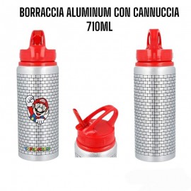 Borraccia thermos alluminio 710 ml Super Mario Bros