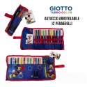 Astuccio Roll C/Matite Disney Principesse Tombolino portapastelli scuola completo