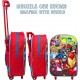 TROLLEY SCUOLA MARVEL AVENGERS SUPER EROI 2 RUOTE MANICO ALLUNGABILE 34 CM