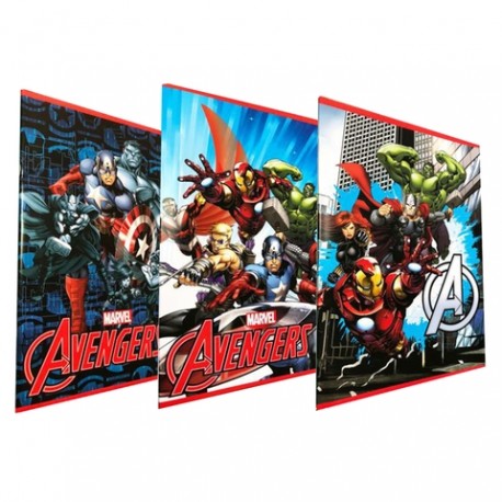  Avengers Maxi Rig.B Quaderno 100gr A4 rigatura -Soggetti Marvel assortiti 10Pz