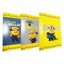 Minions Disney Maxi Rig.10MM Quaderno 100gr A4 rigatura -Soggetti Assortiti 10Pz