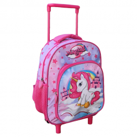 ZAINO TROLLEY SCUOLA ASILO FROZEN ANNA ELSA DISNEY PREMIUM SCUOLA E TEMPO LIBERO CM 34