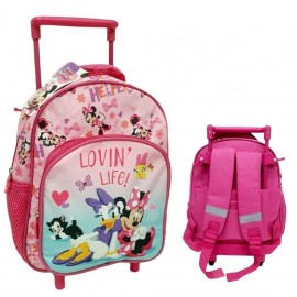 ZAINO TROLLEY SCUOLA ASILO FROZEN ANNA ELSA DISNEY PREMIUM SCUOLA E TEMPO LIBERO CM 34