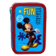 ASTUCCIO SCUOLA PREMIUM MIKEY MOUSE DISNEY MULTISCOMPARTO 3 ZIP TOPOLINO