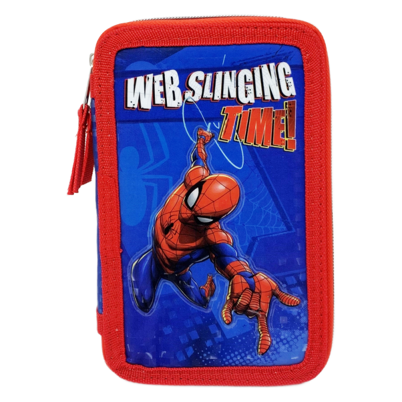 Astuccio Spiderman Con Due Tasche Cerniere Rilievo 3d PortaPenne Porta  Matite Scuola Asilo Elementari : : Cancelleria e prodotti per  ufficio