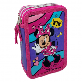 ASTUCCIO SCUOLA PRINCIPESSE DISNEY 3 ZIP/CERNIERE PORTA COLORI GIOTTO TURBOCOLOR