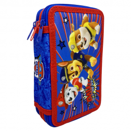 ASTUCCIO SCUOLA PAW PATROL MULTISCOMPARTO 3 ZIP PORTACOLORI GIOTTO BAMBINI