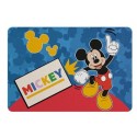 TOVAGLIETTA ALL'AMERICANA DISNEY MICKEY IN PLASTICA MORBIDA ANTISCIVOLO RIPIEGABILE LAVABILE DA COLAZIONE PRANZO CM.44X30