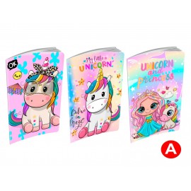 Unicorno Principesse Disney Maxi Rig.A Quaderno 80gr A4 rigatura -Soggetti Assortiti 10Pz Bambina