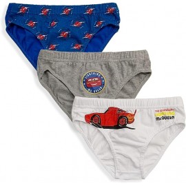 Disney Boxer Mutande Slip in Cotone pz-3 Cars Saetta McQueen Intimo Bambini  2/3 ANNI