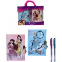 Set Diari Segreti Barbie Con Lucchetto E Chiavi Penne Gel Glitterate Colorate idea regalo Bambina