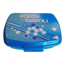 Lunch Box Forza Napoli scatola colazione porta PRANZO MERENDA sandwich scuola 17x14x6 cm