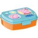 Peppa Pig Lunch Box scatola colazione porta Pranzo Merneda Sandwich scuola Disney 17x14x6 cm