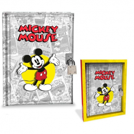 Diario Segreto Topolino Disney con Lucchetto - Idea Regalo per Bambini