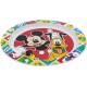Piatto Piano Mickey Mouse e Pluto Disney Plastica microonde diam.22cm Bambini