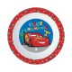 Piatto fondo per microonde Disney Cars Saette Mcqueen CM. 22 scuola e casa Bambini