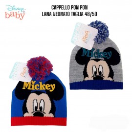 Disney Cappello Lilo e Stitch per Bambina Invernale Cappellino con Pon Pon Idea Regalo