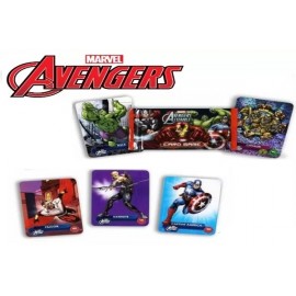 BUSTINA 5 CARD AVENGERS MARVEL GADGET REGALINI COMPLEANNO BAMBINI CAPITAN AMERICA HULK