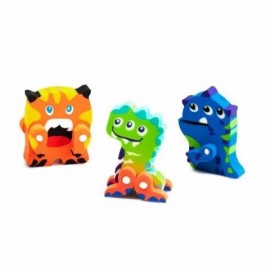 GOMMINE MOSTER CM5 REGALINI FESTA GADGET COMPLEANNO PARTY BAMBINI 30pzBINI 30pz