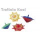  Trottole Kool Colorate Ass 5cm Regalini Fine Feste Compleanno Bomboniere Bambini 30 pz-
