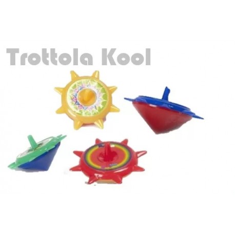  Trottole Kool Colorate Ass 5cm Regalini Fine Feste Compleanno Bomboniere Bambini 30 pz-