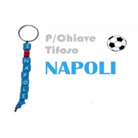 Portachiavi con ciondolo "I Love Napoli con cuore " 13 cm Idea regalo Feste