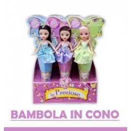 Bambole Fatine Preziose nel Cono cm 26 idea regalo Bambina