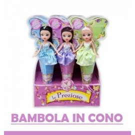 Bambole Fatine Preziose nel Cono cm 26 idea regalo Bambina