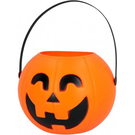 Zucca per Halloween con luce e suono, sacchetto di plastica, decorazione di Halloween Dolcetto Scherzetto