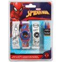 Set Orologio da Polso Digitale Marvel Spiderman 2 Cinturini da colorare, 4 pennarelli, Cinturino Intercambiabile, per Bambini