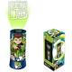 Lampada cilindrica da Tavolo Ben 10 con proiettore led 20cm Luce Notturna Idea Regalo Bambino