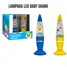 LAMPADA LED DISNEY BABY SHARK ALLUNGATA GLITTER LUCE NOTTE IDEA REGALO BAMBINI