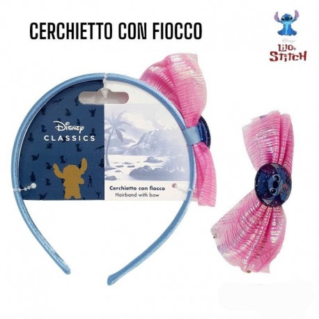 CERCHIETTO LILO & STITCH DISNEY CON FIOCCO ACCESSORI CAPELLI BAMBINA