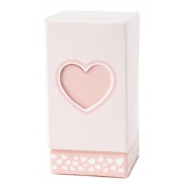 Scatoline Porta Confetti Cuore Rosa Scatola Fai Da Te 4X4X8.5 Conf. 20pz Mon Petit