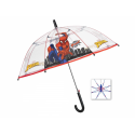 Ombrello Automatico Cupola  45cm Trasparente Spiderman Marvel  Antivento con Apertura di Sicurezza Bambini